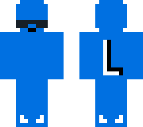 the skin blue