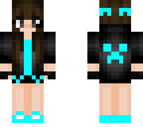 cyan gamer girl