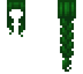 emerald long braid hair base