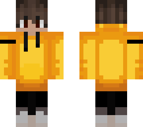just an red thing but the hoodie is yellow