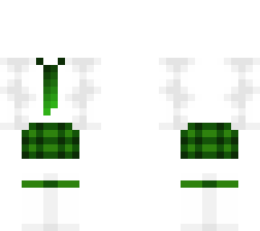ob - xmas white w/ green tie & skirt