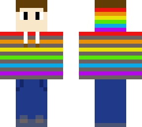rainbow hoodie boy