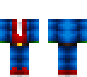 ob - blue white & red xmas suit