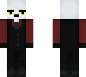 snow fox in a tux