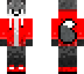wolf with red jacket and headphones
