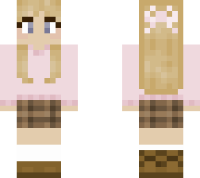 pink sweater blonde