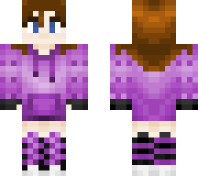 purple hoodie girl