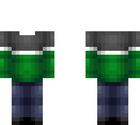 gray green christmas sweater outfit base