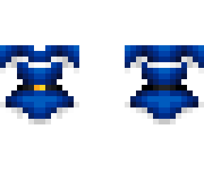 ob - blue dress w/ cape & belt