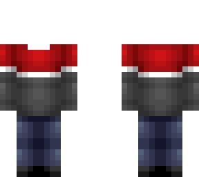 red gray christmas sweater outfit base