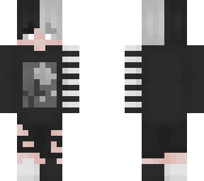 black and white