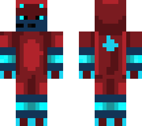 bobi rojo con azul