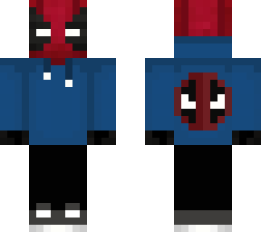 deadpool with hoodie