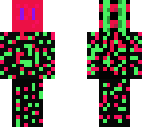 green and purple glitched.