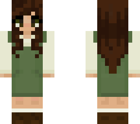 green pinnafore