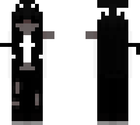 justasadcat black white long sleeves (white ears)