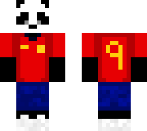 panda bear with spain football t-shirt