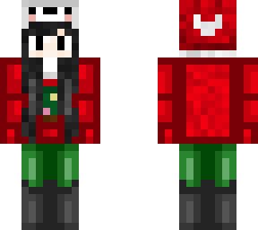 polar bear girl christmas skin