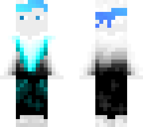 white and blue ninja