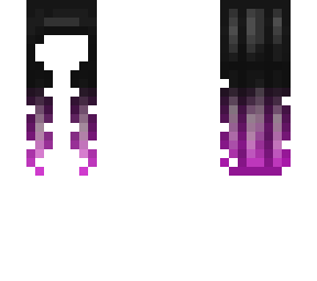 black to purple ombre hair base