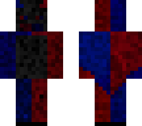 demon red, blue, gray