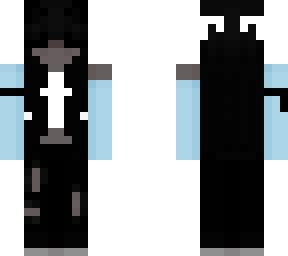justasadcat light blue long sleeves (black ears +white bows)