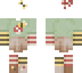 matching skin ~ bee & mushroom