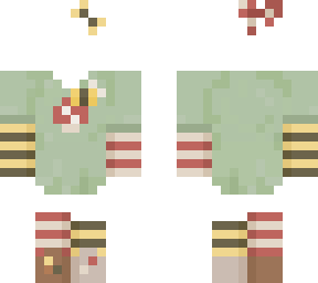 matching skin ~ bee & mushroom