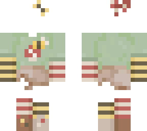 matching skin ~ bee & mushroom