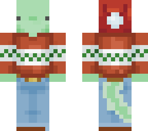 winter green axolotl (remake)