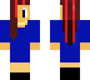 girl with blue dress