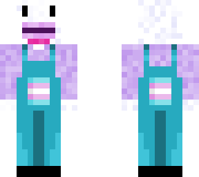 lavender chicken trans overalls