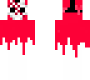 Masked red slime ghost | Minecraft Skin