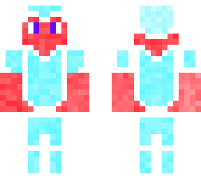 red guy in a diamond armor