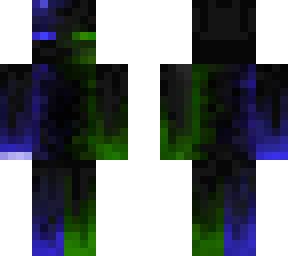blue and green enderman