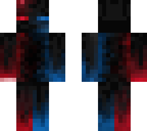 blue and red enderman