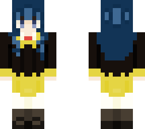 blue haired girl wearing eden uniform {spy x family}