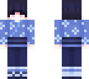 blue kimono