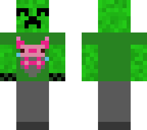 creeper amante de los ajolotes