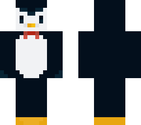 penguin with red bow
