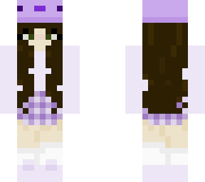 purple axolotl girl