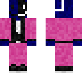 demon in a suit (blue,pink,black) without crown