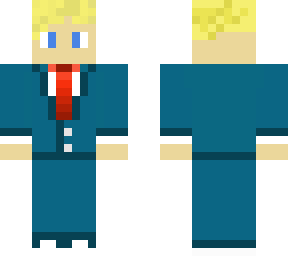fladegaming dark blue suit