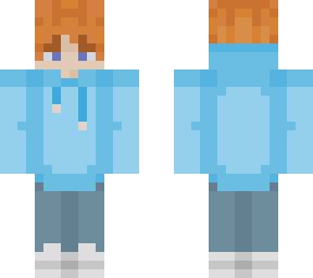 riley's blue sweatshirt