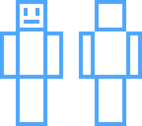 transparent blue outline