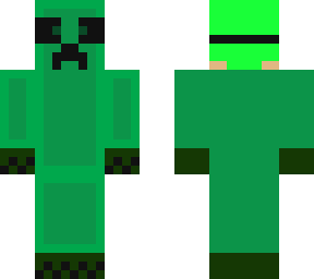 humano con ropa de creeper