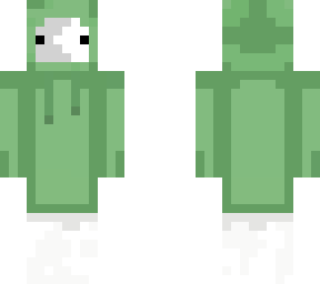 Long mint light green hoodie | Minecraft Skin