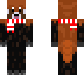 redpanda with scarf