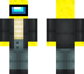 yellow crewmate black jacket