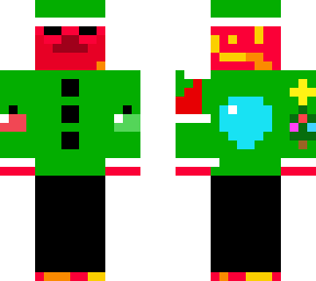 dropk12 my lava christmas elf minecraft skin